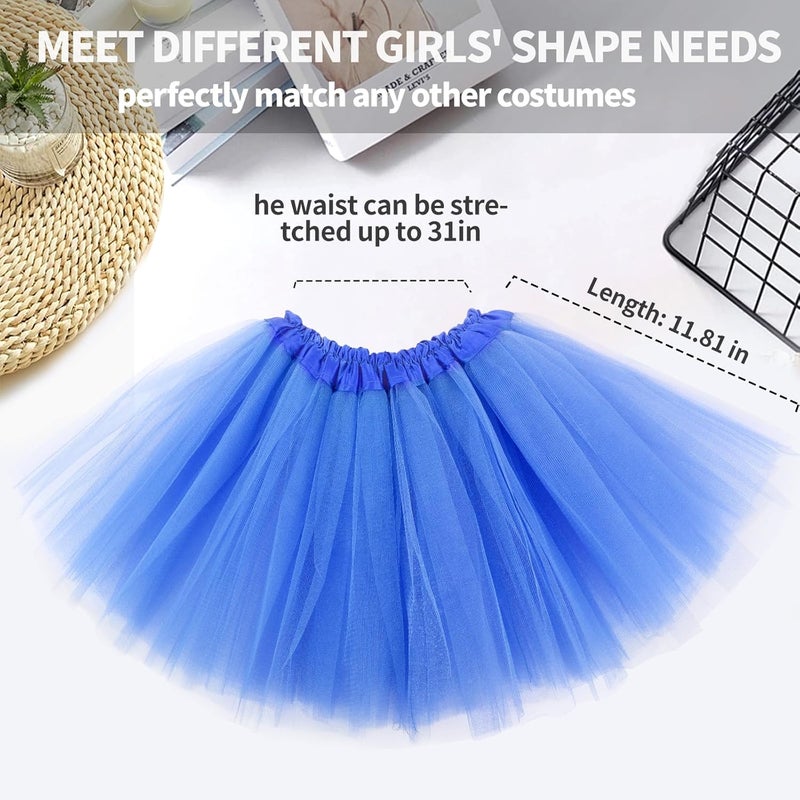 Lainlight Store Tutus for Girls 3 Layered Tulle Tutu Skirts for 4-12 Year, Birthday Dance Halloween Cosplay Party Supplies - Image 3